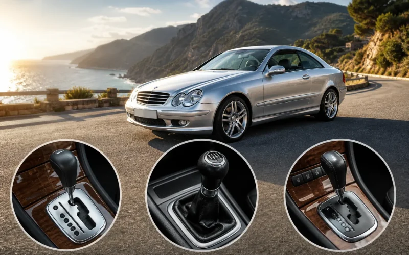 Boîtes de vitesses de la CLK W209 : automatique, manuelle ou Tiptronic, laquelle choisir ?