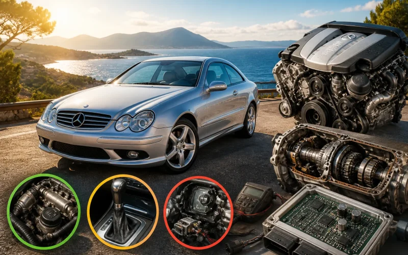 Mercedes CLK W209 : points forts et faiblesses du moteur, de la boîte et de l’électronique