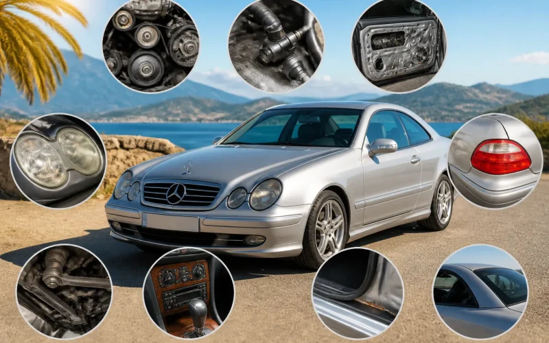 Problèmes récurrents connus sur la Mercedes CLK W209 : ce qu’il faut vérifier avant d’acheter